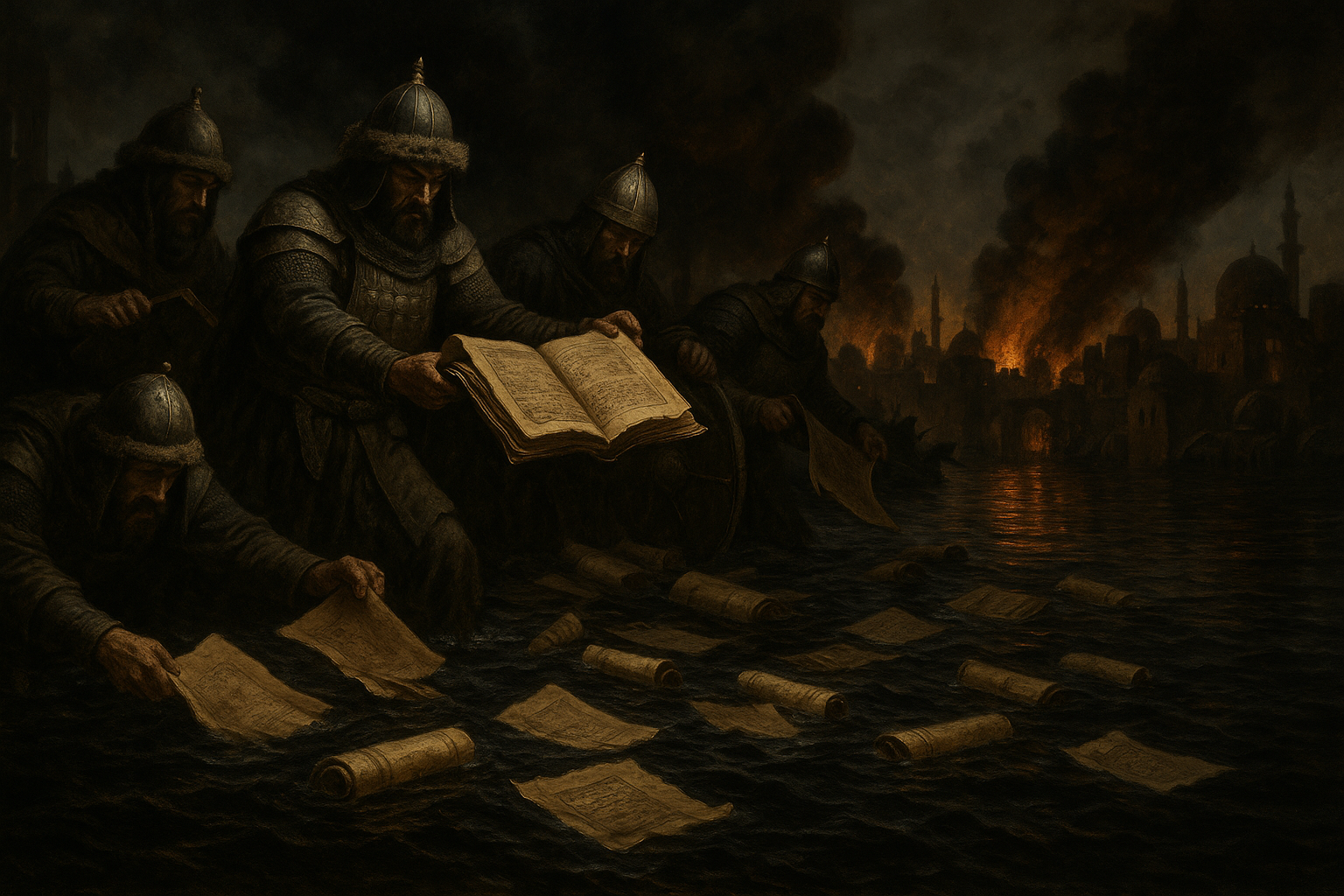 The destruction of Baghdad and the House of Wisdom in 1258