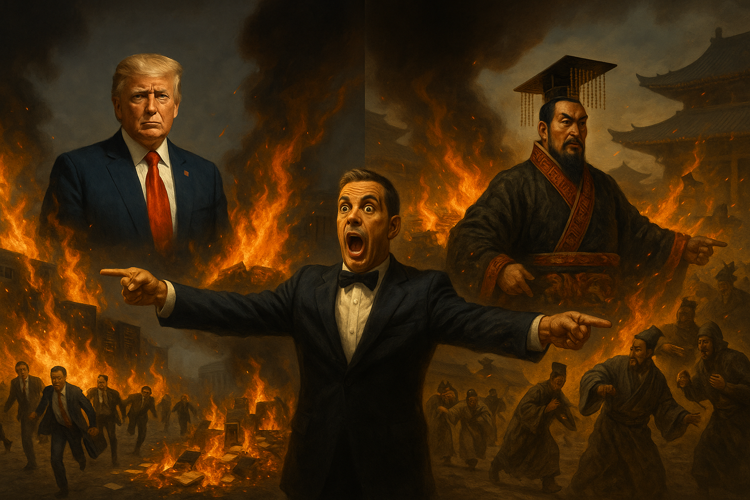 Trump vs Qin Shi Huang Knowledge Destruction