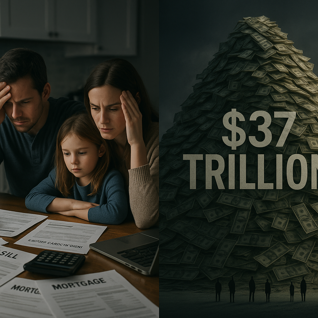 Modern American debt burden visualization