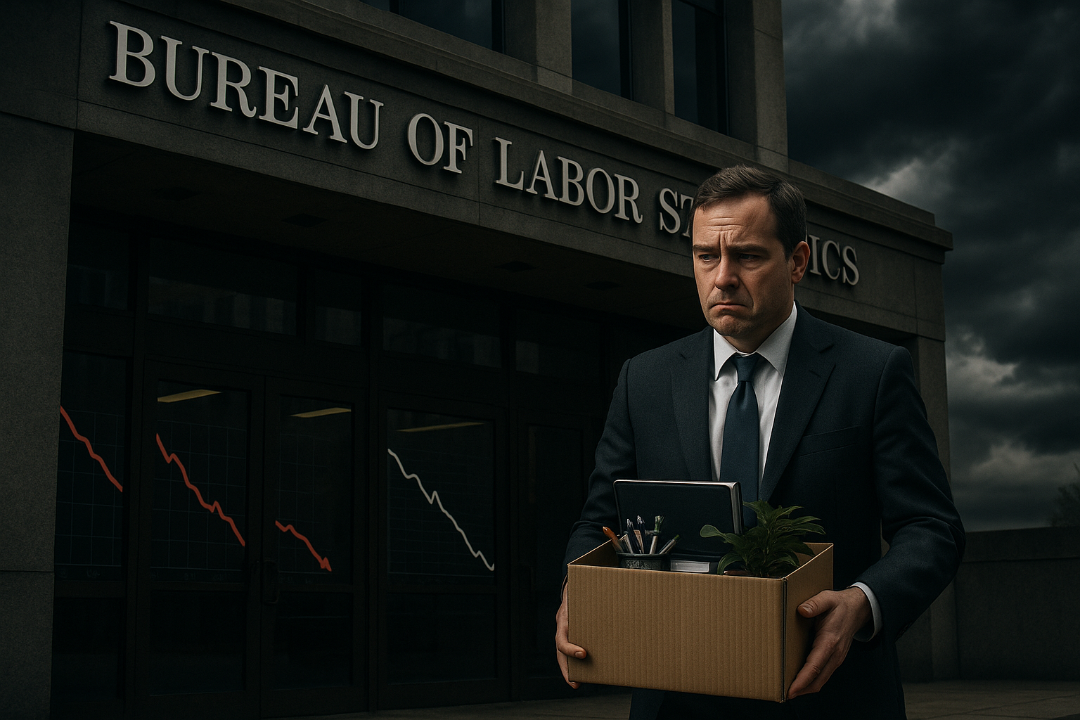 Modern Bureau of Labor Statistics building representing the current crisis