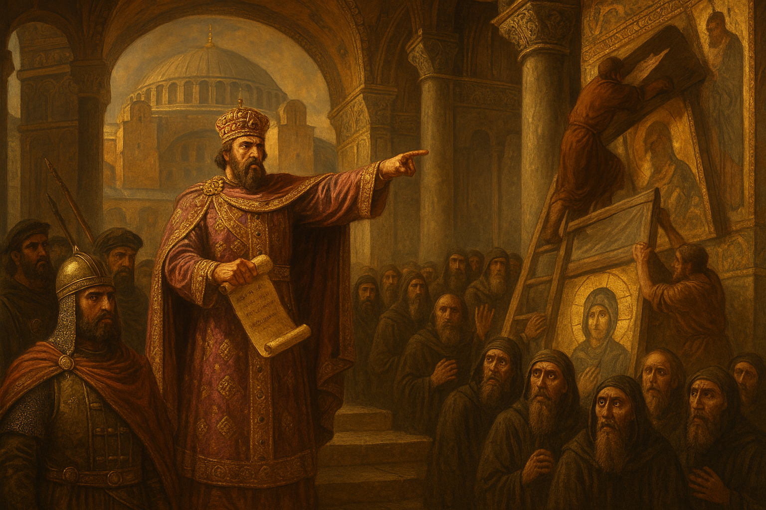 Emperor Leo III Issues the Iconoclast Decree in 726 CE