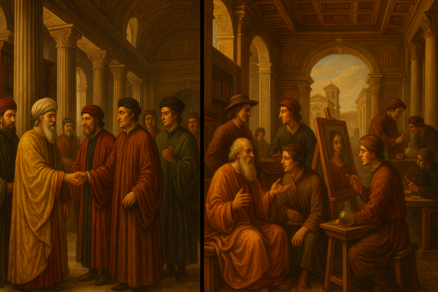 Byzantine scholars transforming Renaissance Italy through preserved knowledge