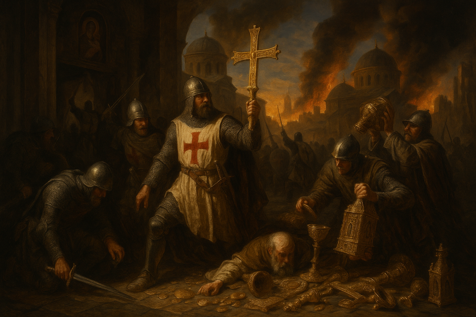 The Sack of Constantinople in 1204