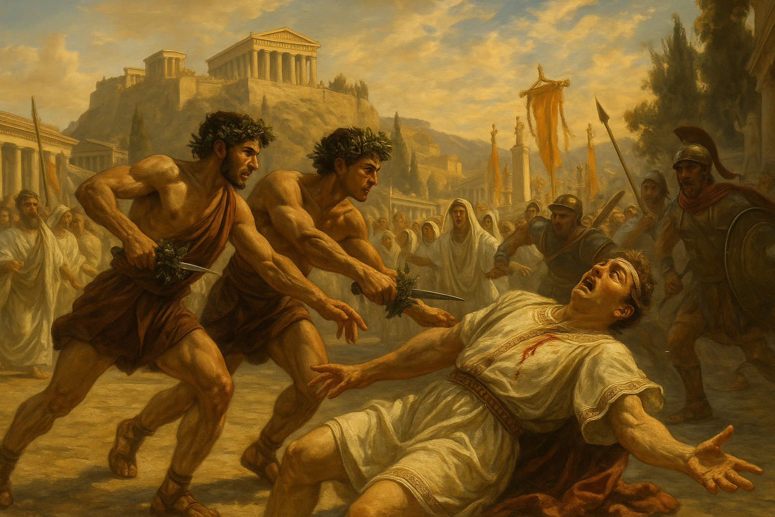 The assassination at the Panathenaic festival