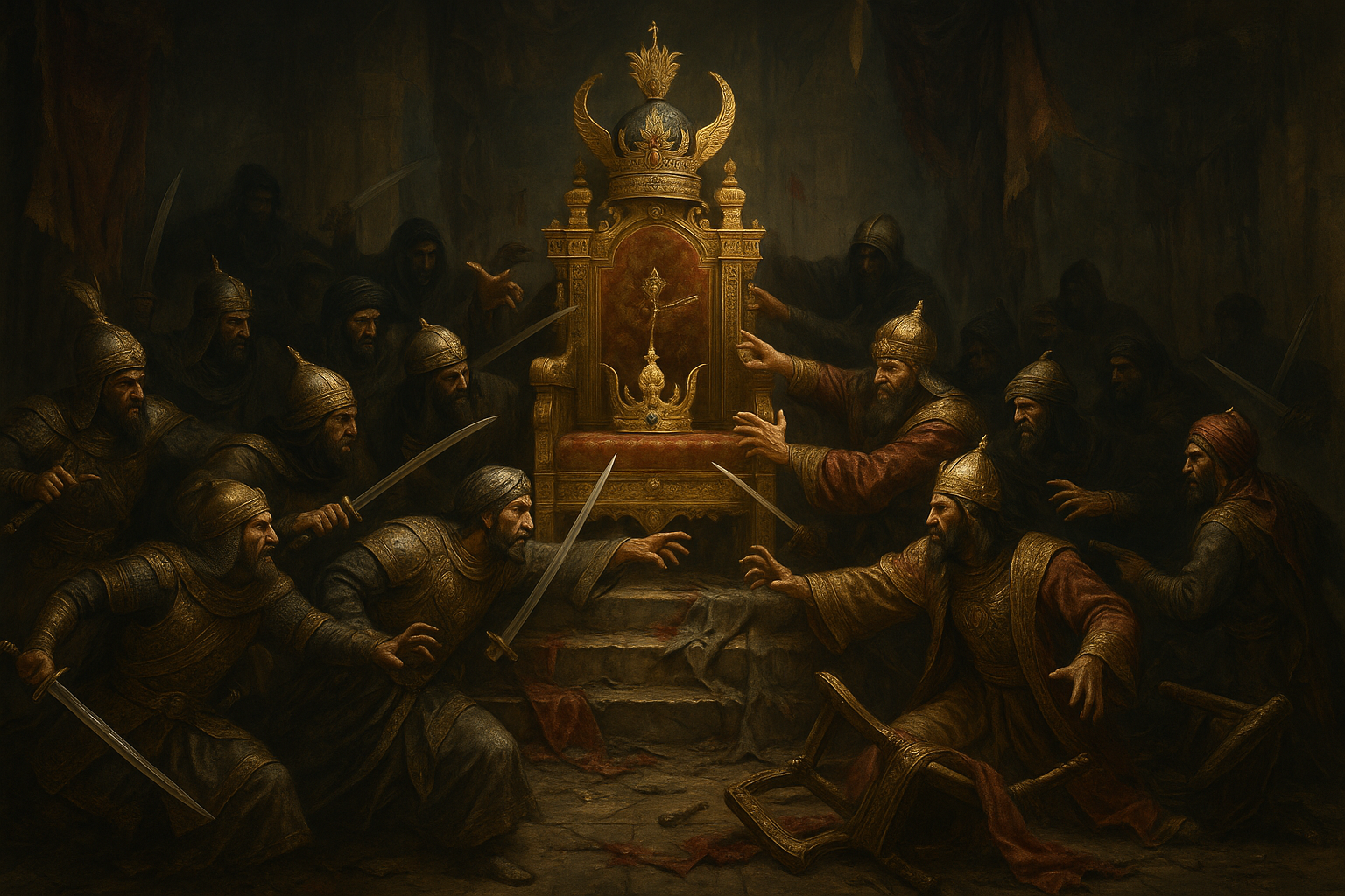 Sassanid Civil War - Ten claimants fighting for the throne