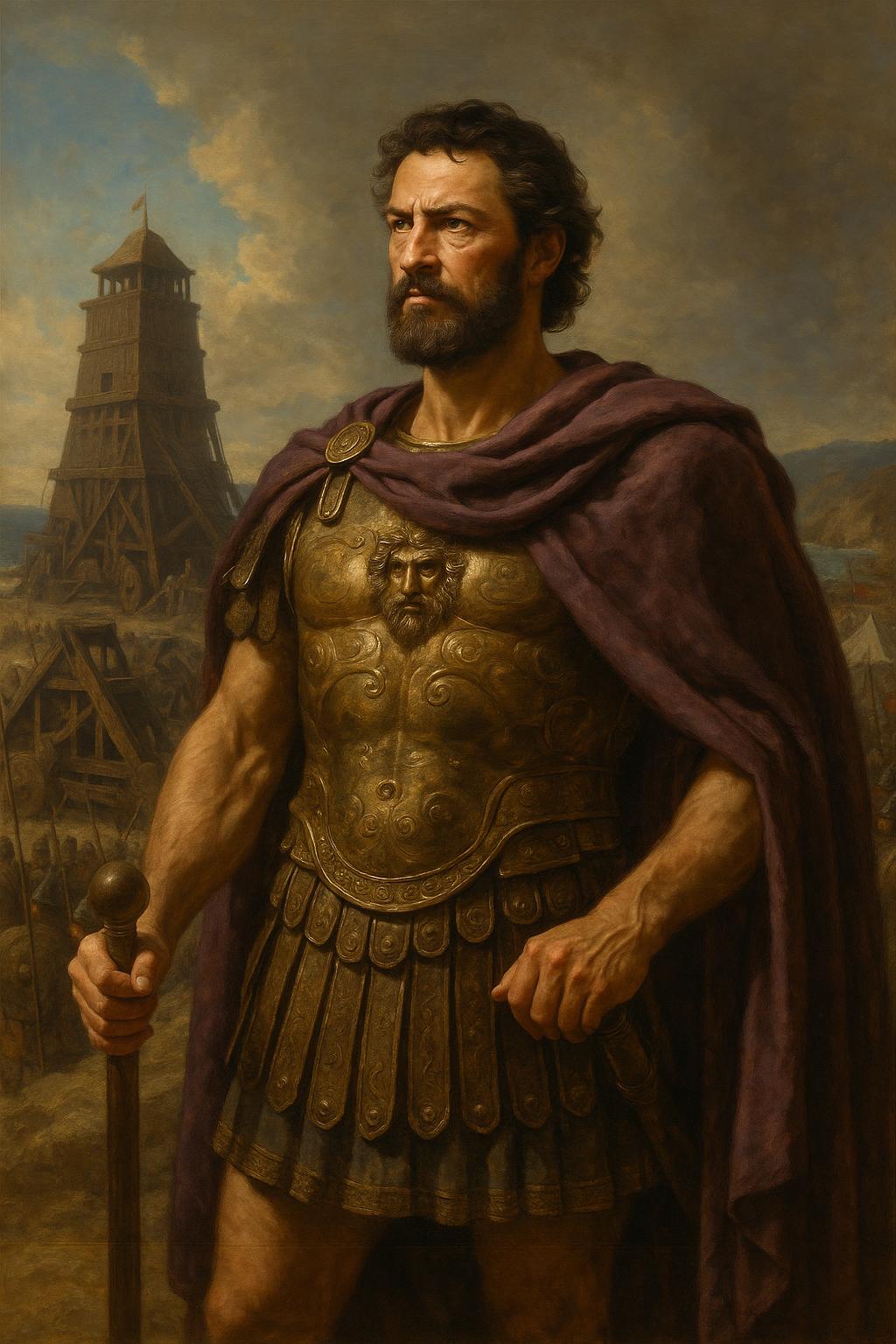 Demetrius Poliorcetes commanding his forces