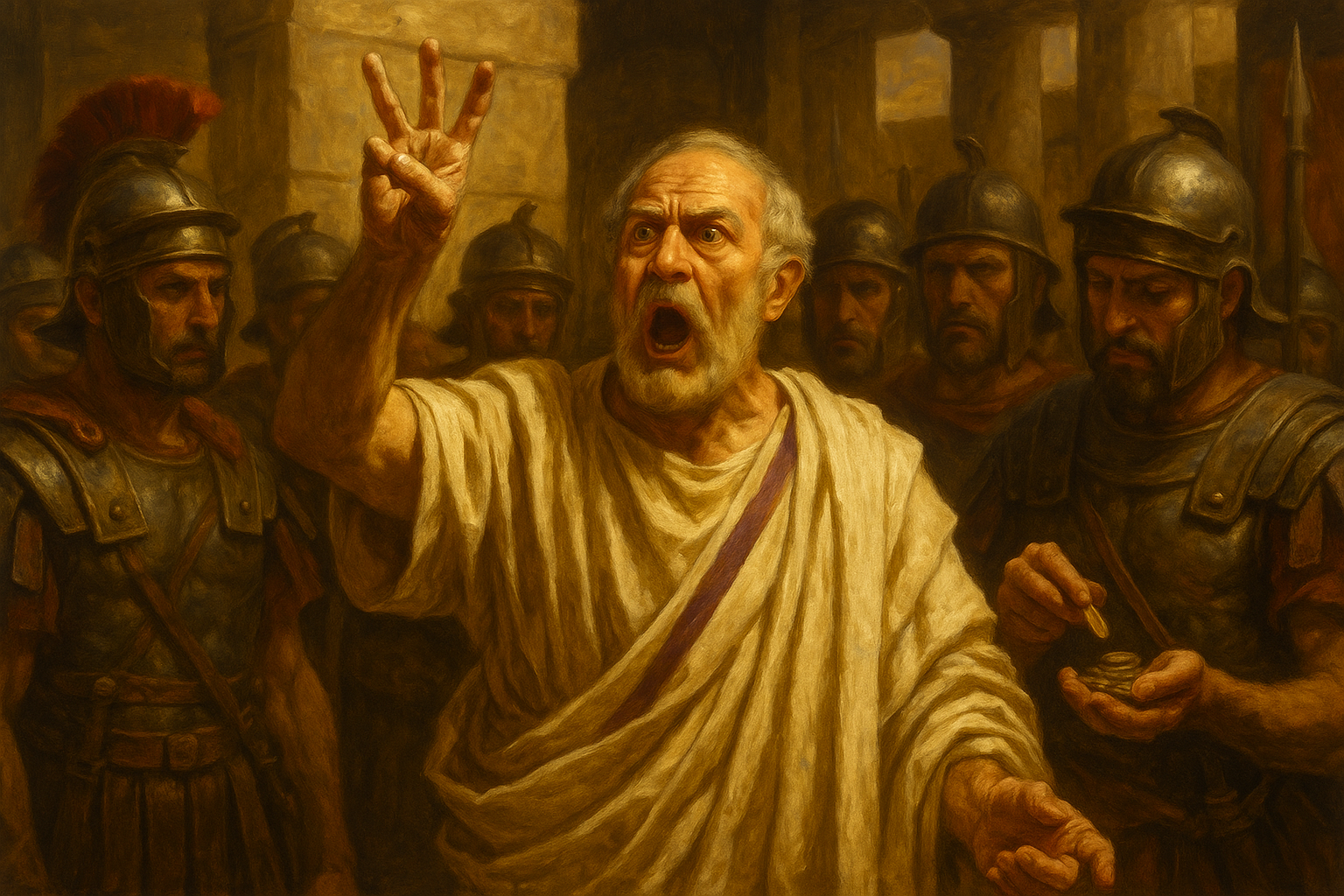 Didius Julianus bidding for the throne