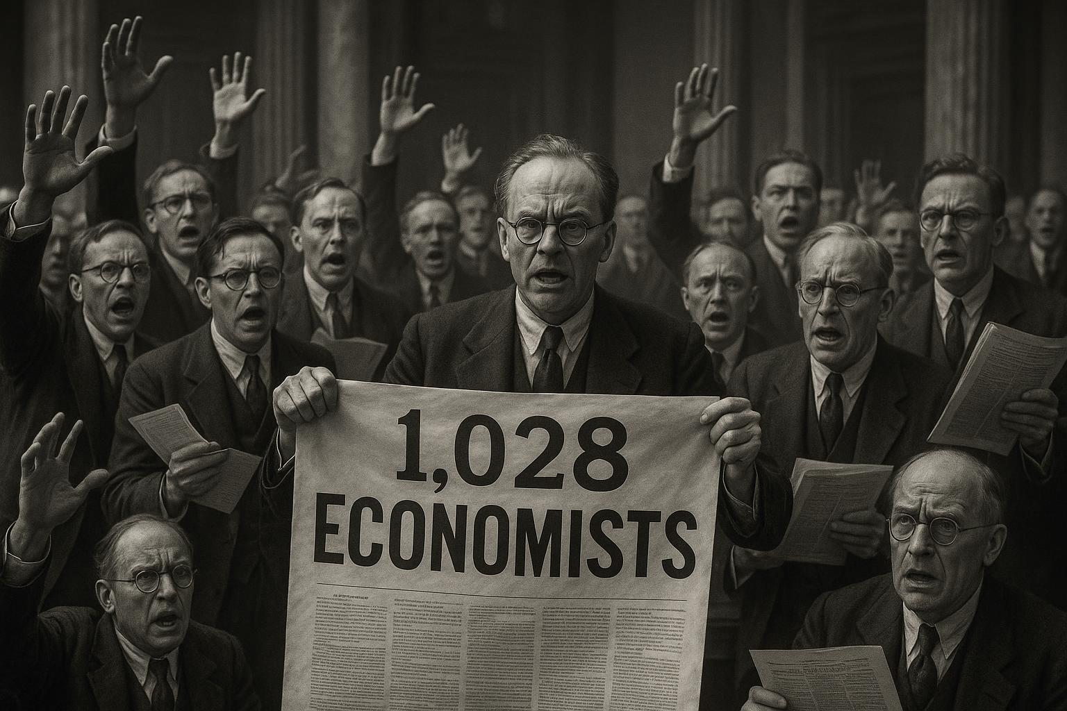 1,028 economists protesting the tariff act