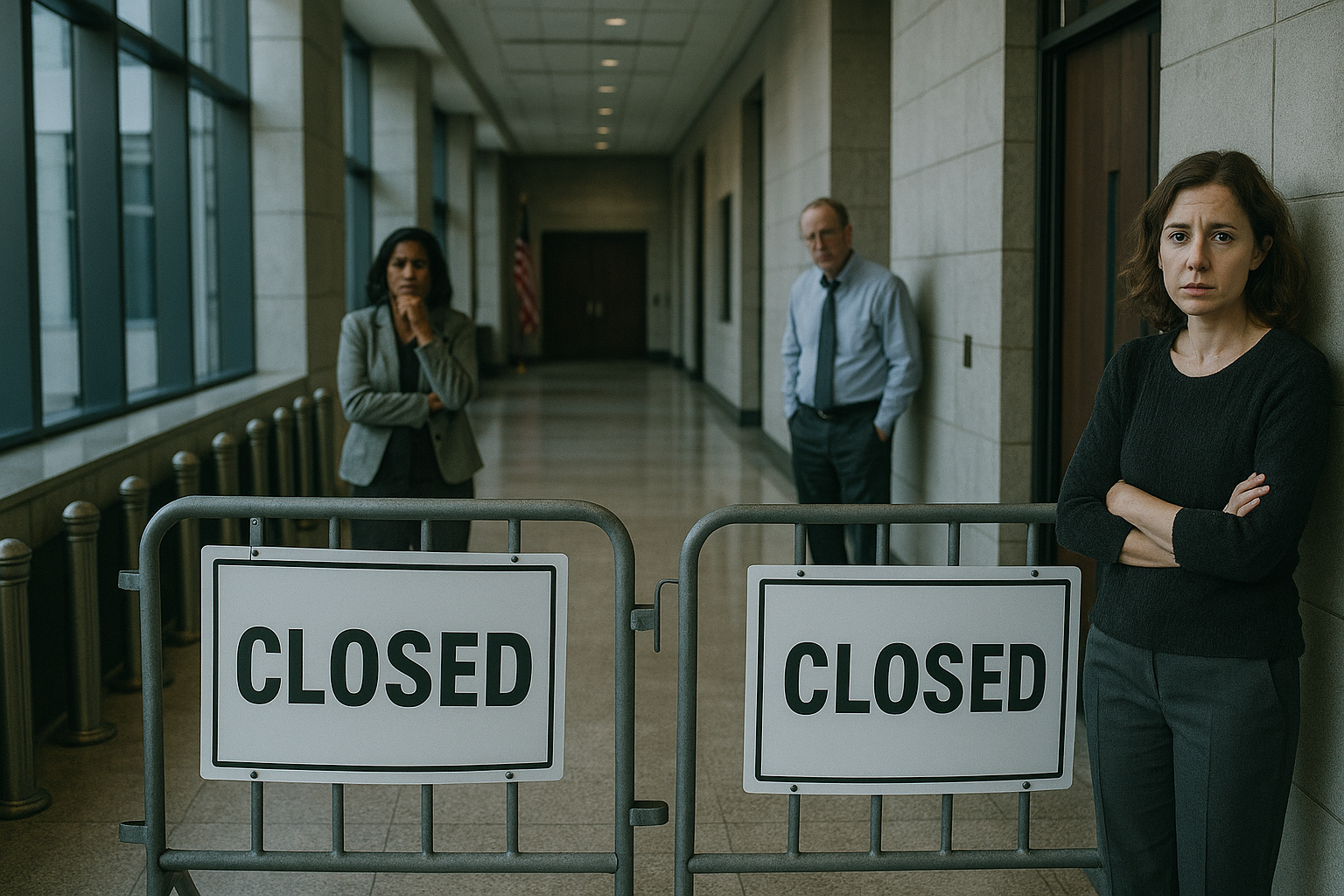 Modern government shutdown - federal workers facing uncertainty