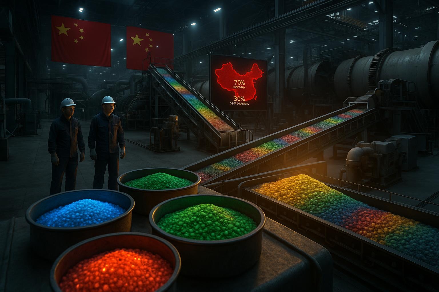 Chinese rare earth mineral processing facility