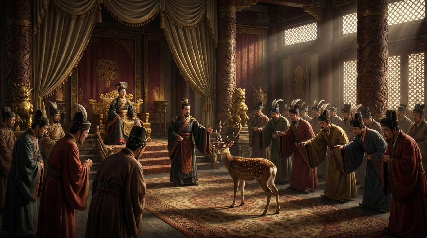 Zhao Gao calling a deer a horse in the palace