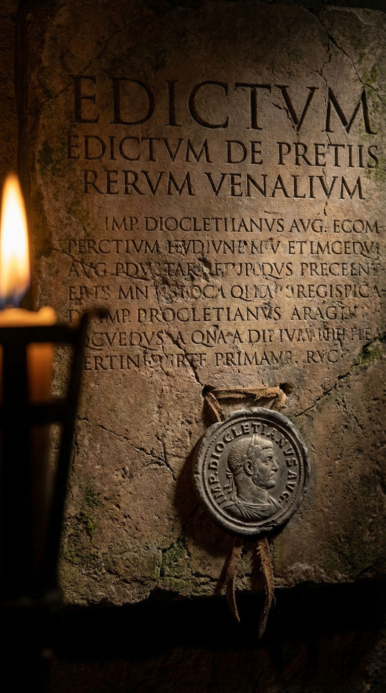 The Edict on Maximum Prices stone tablet