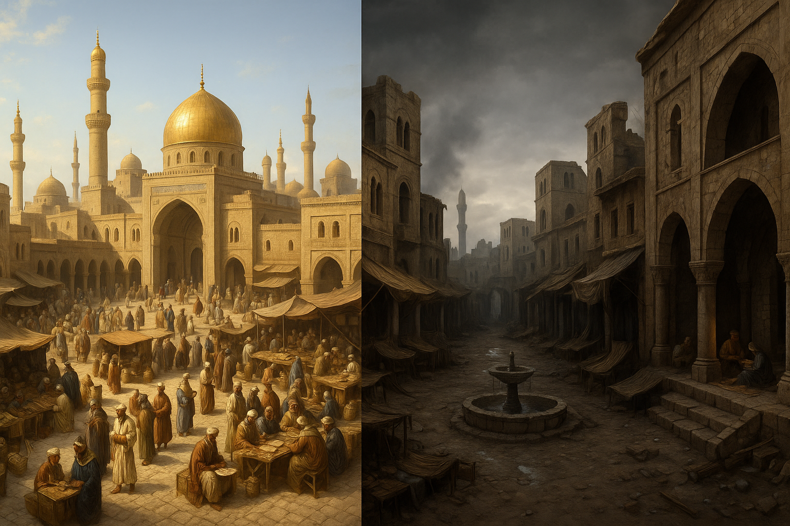 Baghdad Rise and Fall Comparison