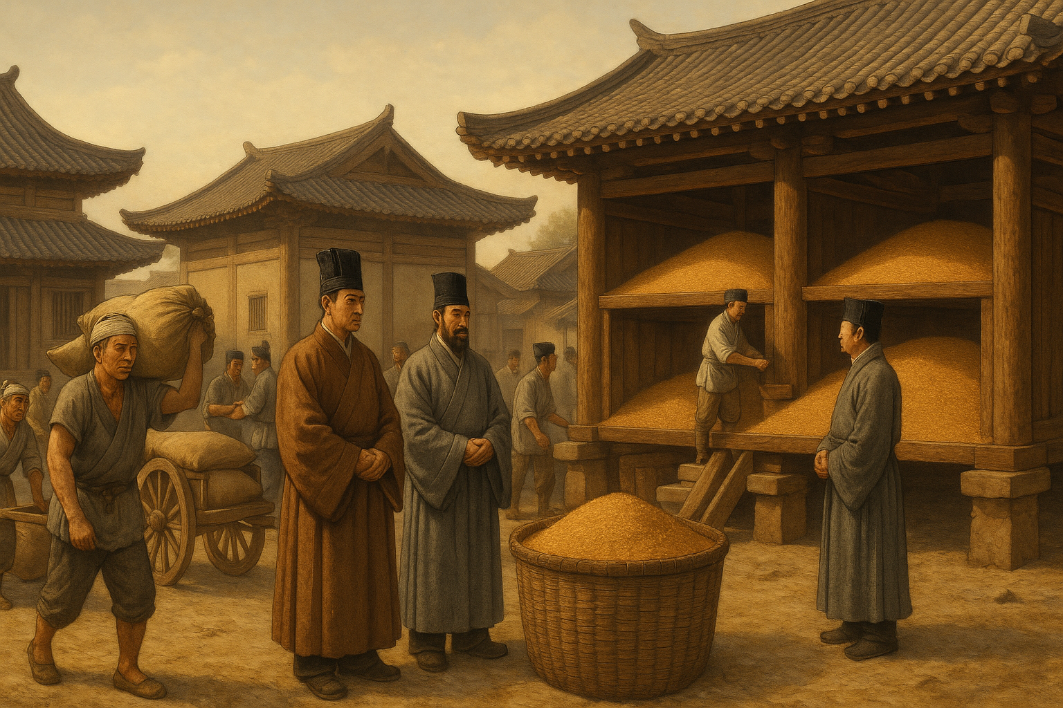 Han Dynasty ever-normal granary system in operation