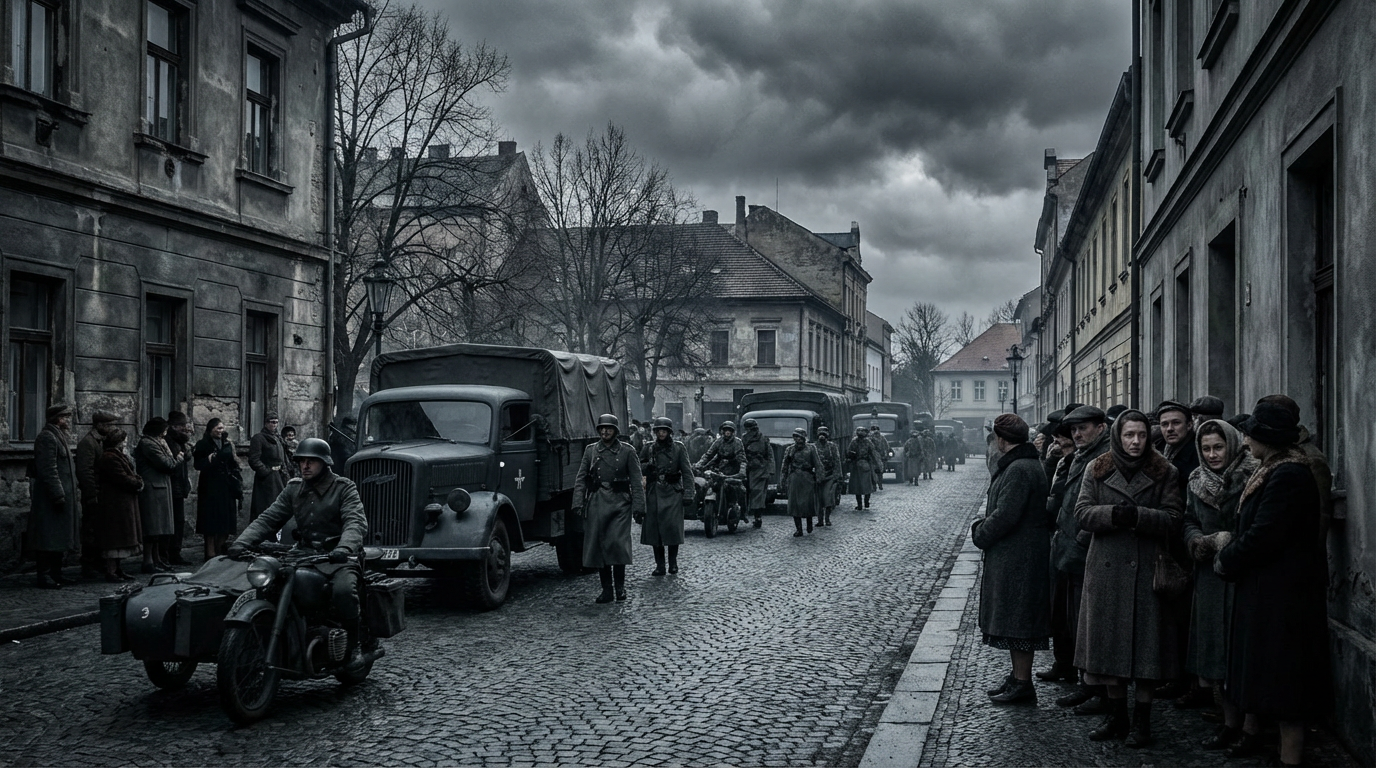 German troops invading Czechoslovakia in March 1939