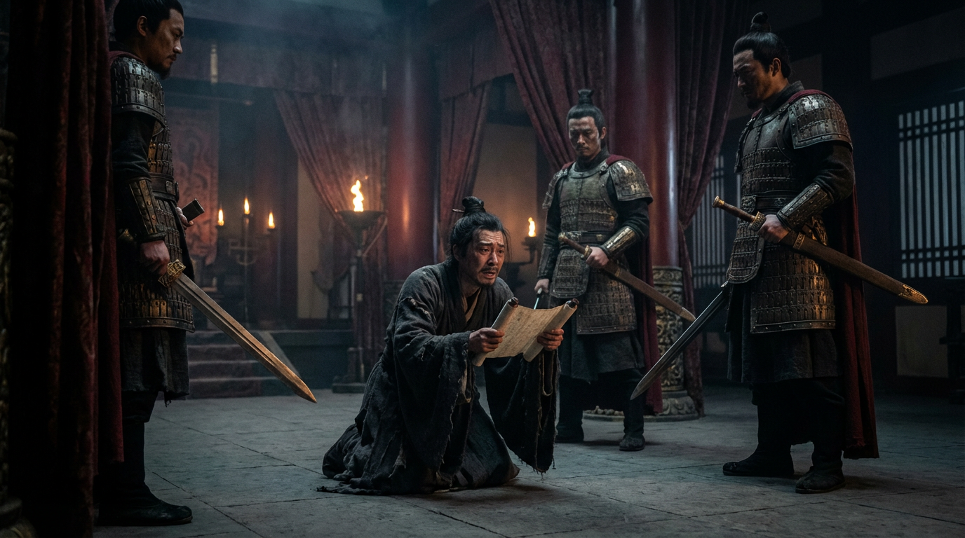 Messenger about to be executed for bringing bad news