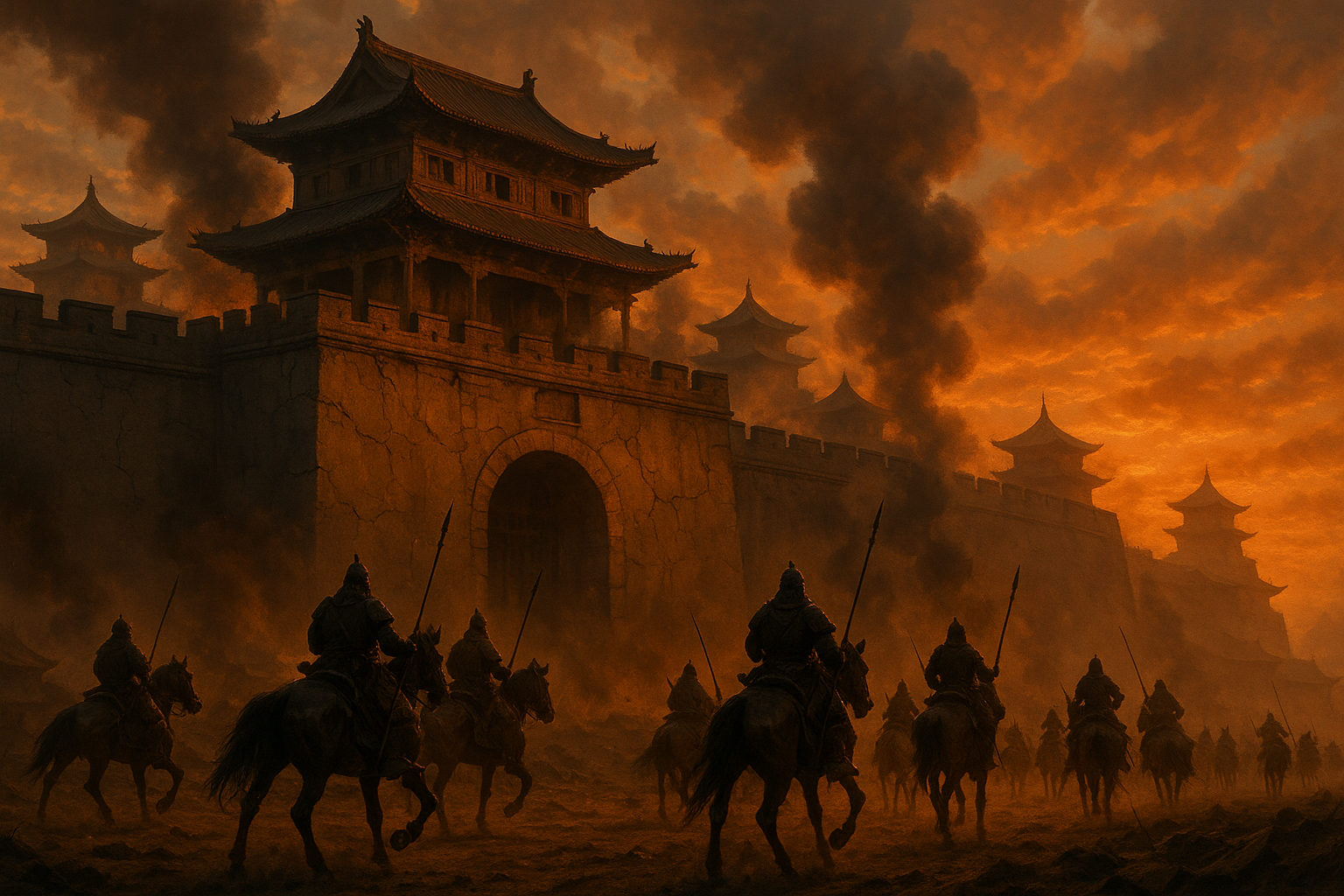 Mongol conquest of weakened Song Dynasty