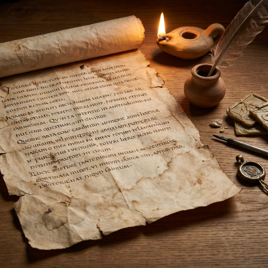 Ancient Roman manuscript