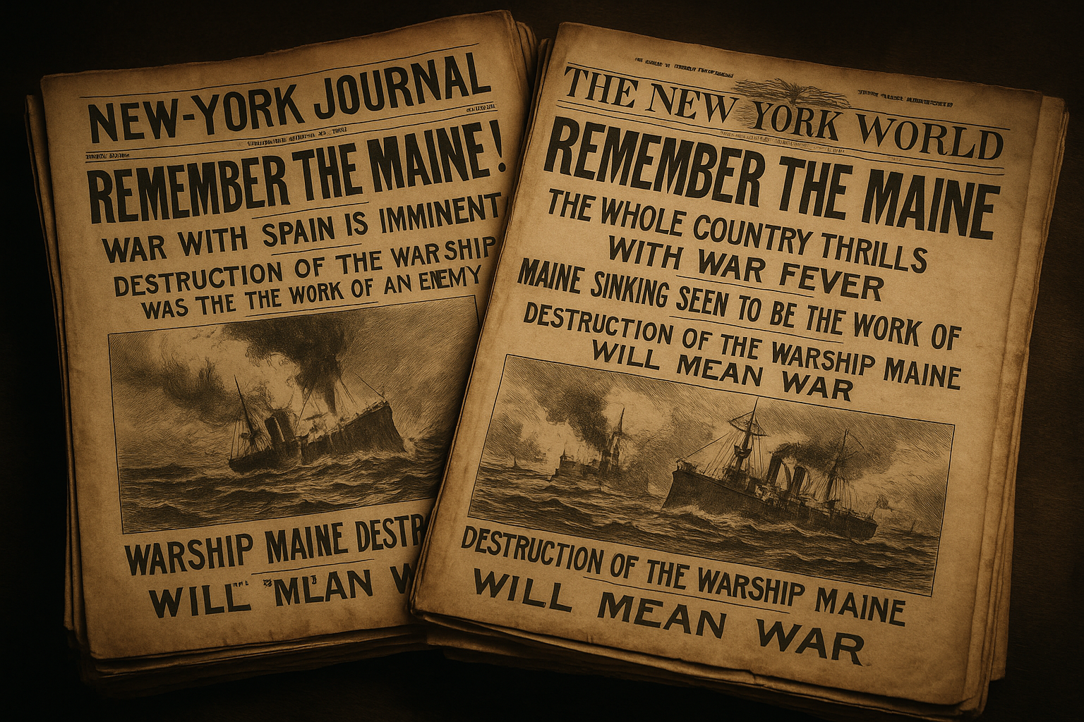 Yellow Journalism Newspapers 1898