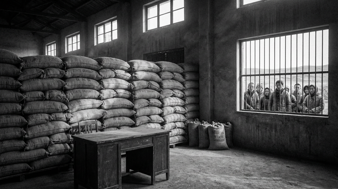 State granary with confiscated grain