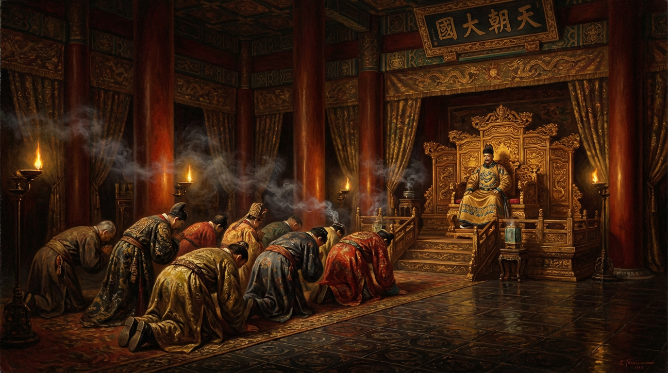 Kowtow Ceremony in Ming Dynasty Imperial Palace