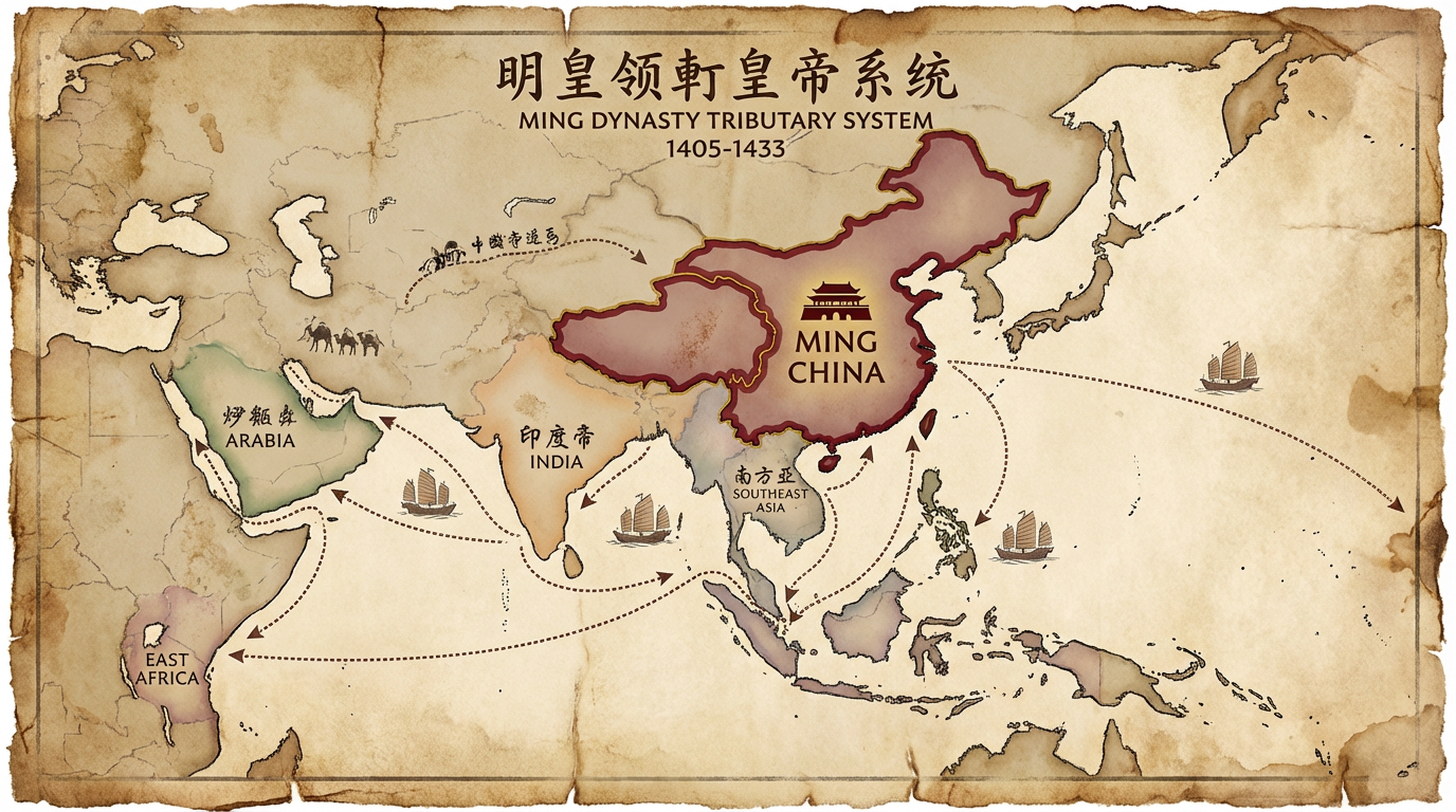 Ming Dynasty Tributary System Map