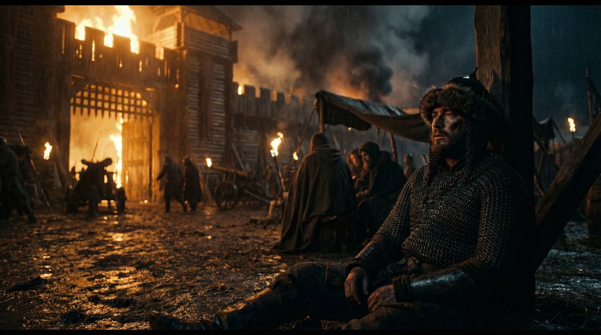 Mongol siege of Kiev in 1240, exhausted defender