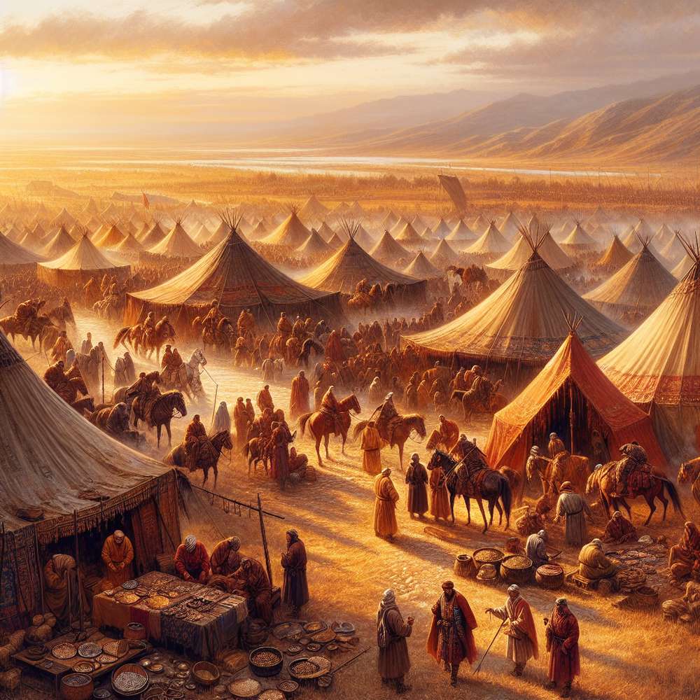 Ancient Scythian trade camp