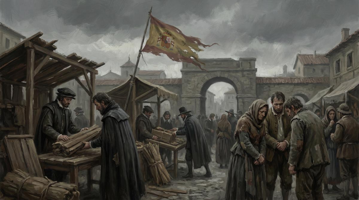 Spanish marketplace after state bankruptcy