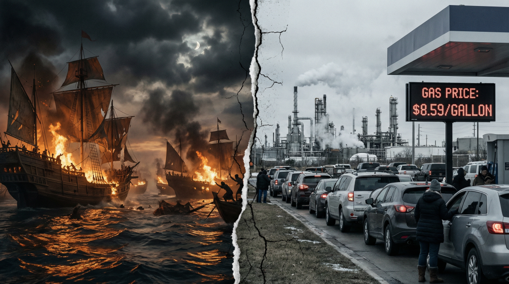 Majapahit Empire collapse vs modern American energy crisis