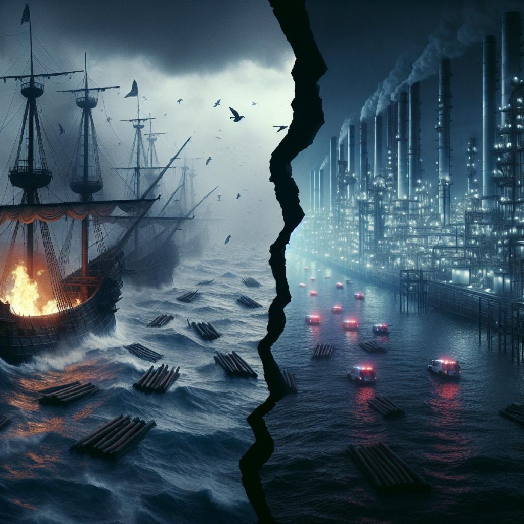 Chola Empire warship vs modern oil refinery — historical parallel to US-Iran war